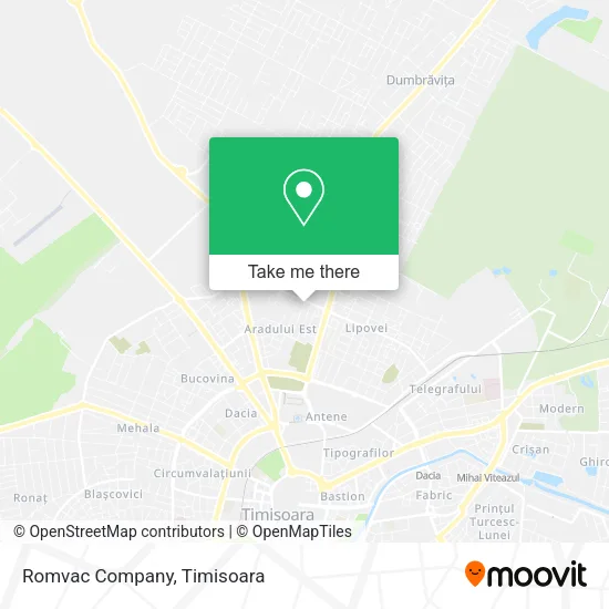 Romvac Company map