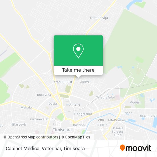 Cabinet Medical Veterinar map