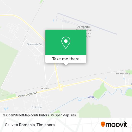 Calivita Romania map