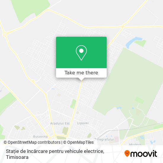 Stație de încărcare pentru vehicule electrice map