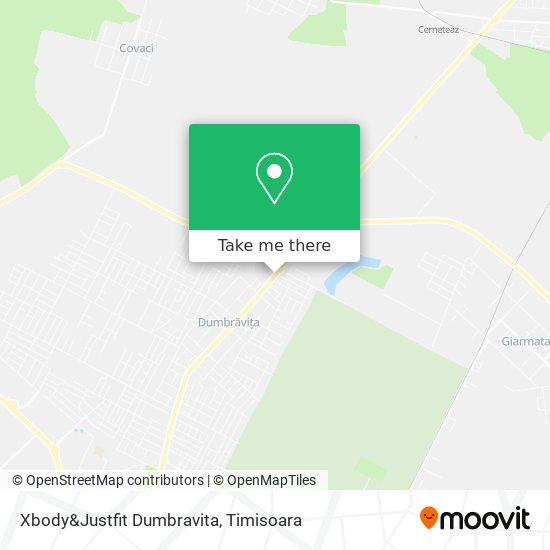 Xbody&Justfit Dumbravita map