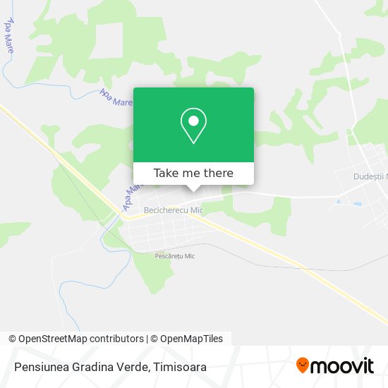 Pensiunea Gradina Verde map