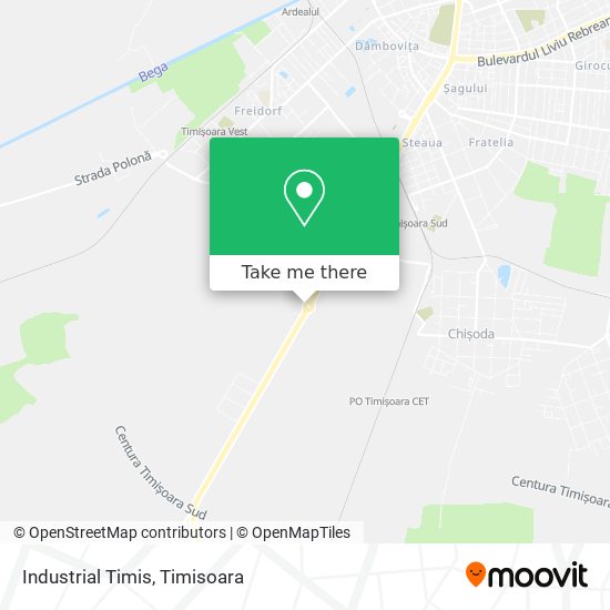 Industrial Timis map