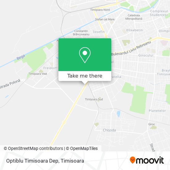 Optiblu Timisoara Dep map