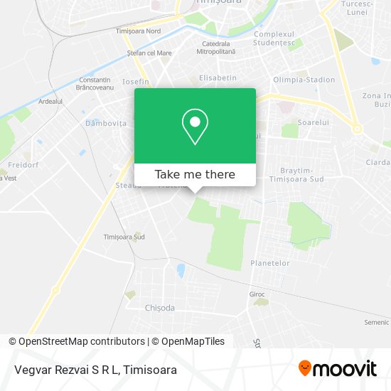 Vegvar Rezvai S R L map