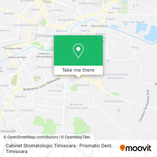 Cabinet Stomatologic Timisoara - Prismatic Dent map