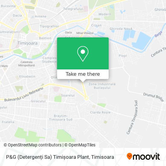 P&G (Detergenți Sa) Timișoara Plant map