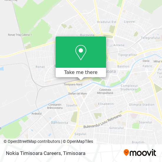 Nokia Timisoara Careers map
