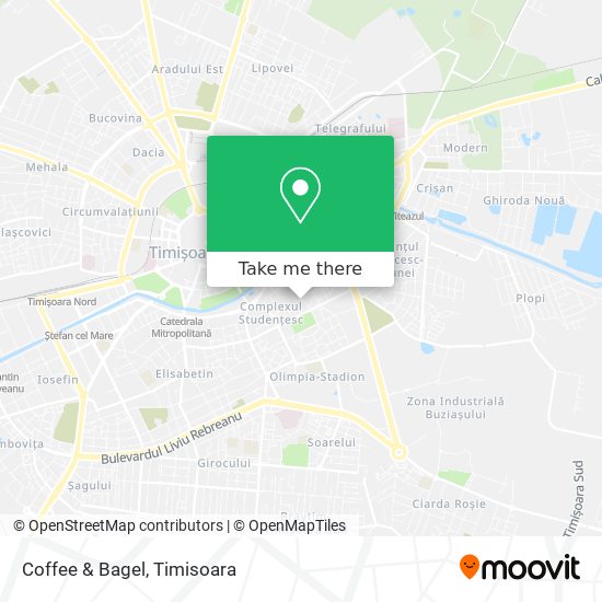 Coffee & Bagel map