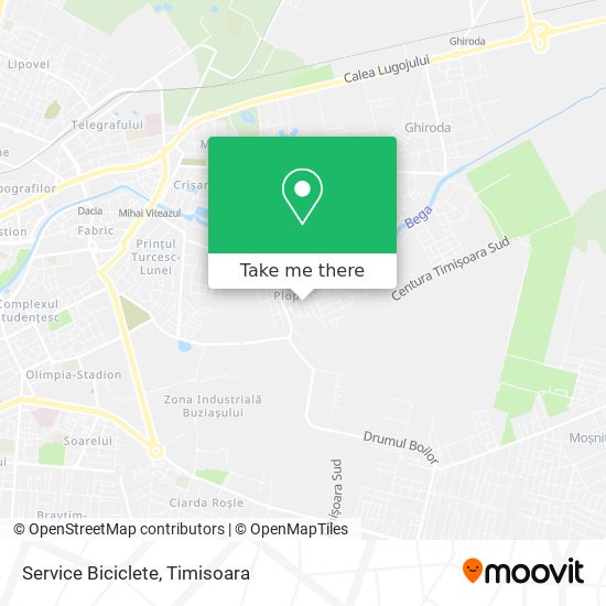 Service Biciclete map
