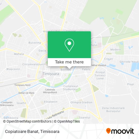 Copiatoare Banat map