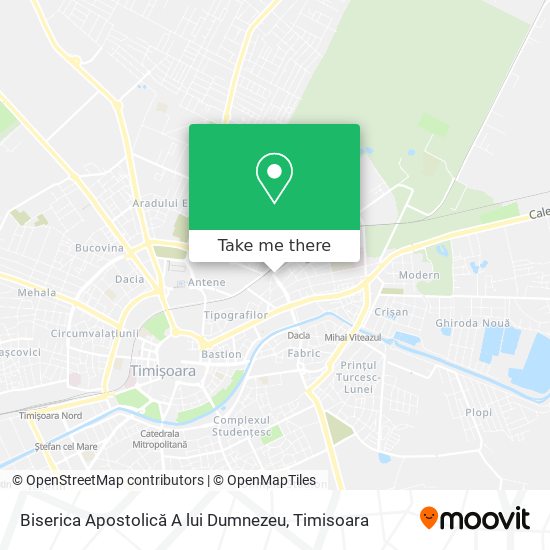 Biserica Apostolică A lui Dumnezeu map
