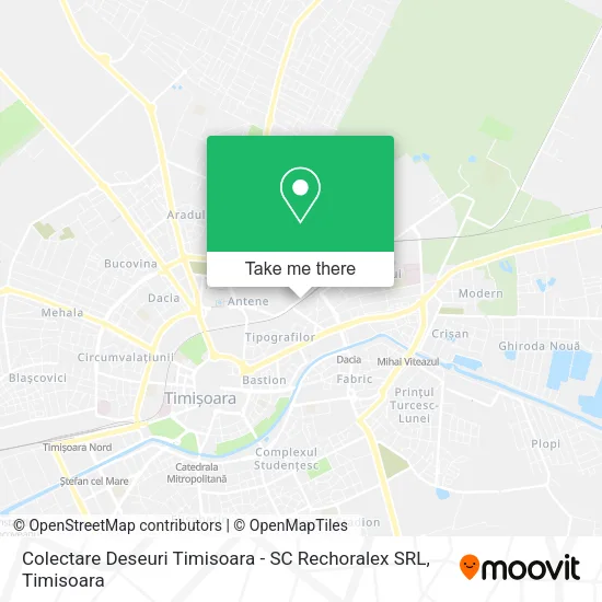 Colectare Deseuri Timisoara - SC Rechoralex SRL map