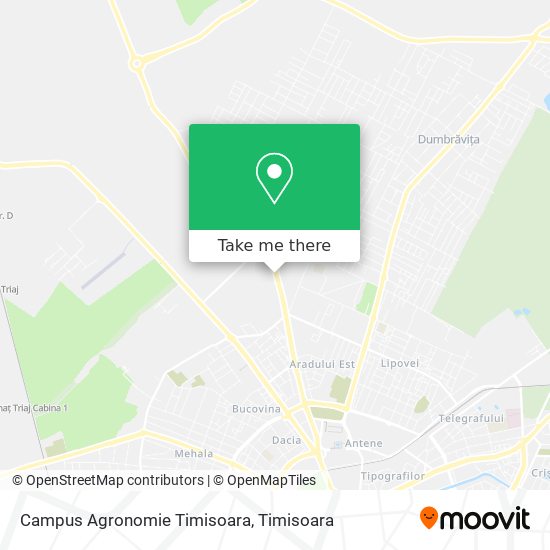 Campus Agronomie Timisoara map