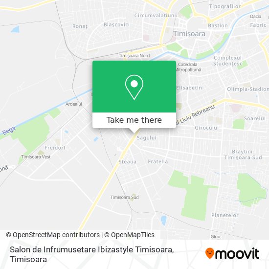 Salon de Infrumusetare Ibizastyle Timisoara map