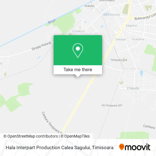 Hala Interpart Production Calea Sagului map