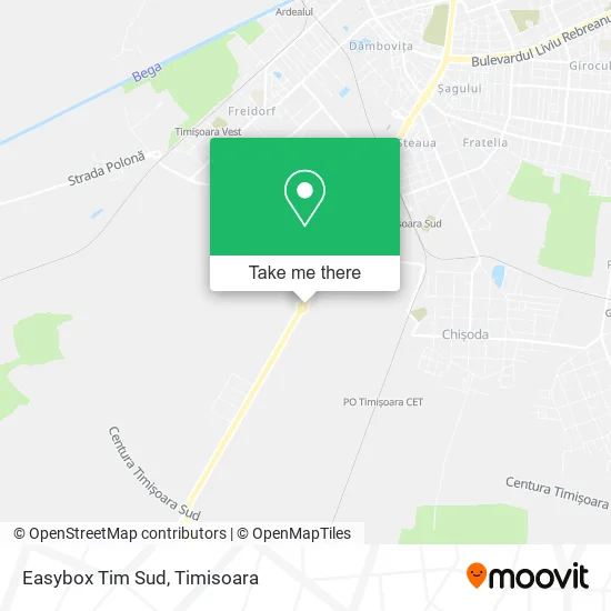 Easybox Tim Sud map