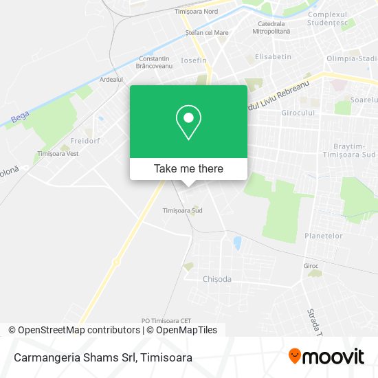 Carmangeria Shams Srl map
