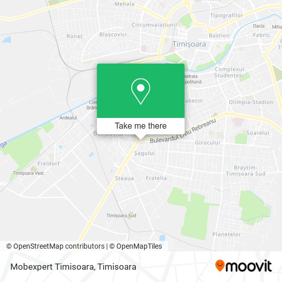 Mobexpert Timisoara map