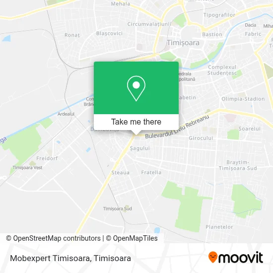 Mobexpert Timisoara map