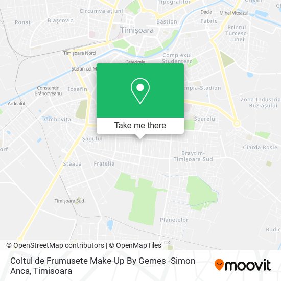 Coltul de Frumusete Make-Up By Gemes -Simon Anca map