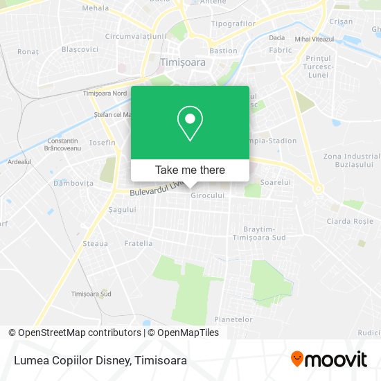 Lumea Copiilor Disney map