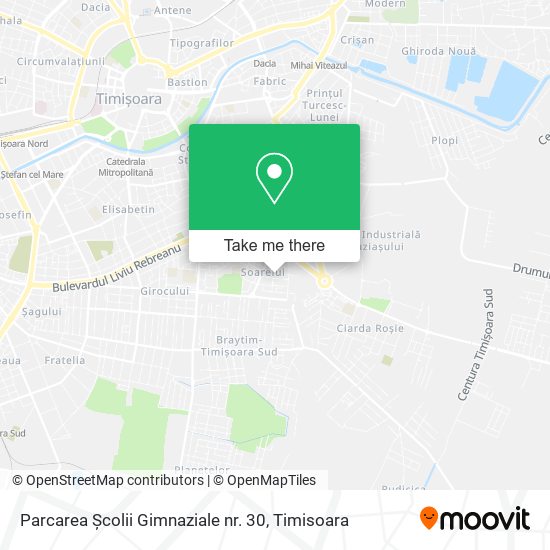 Parcarea Școlii Gimnaziale nr. 30 map