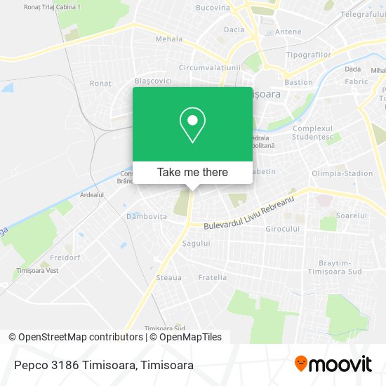 Pepco 3186 Timisoara map