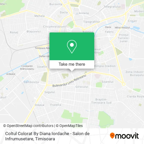 Coltul Colorat By Diana Iordache - Salon de Infrumusetare map