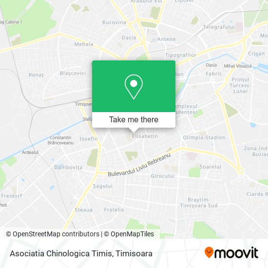 Asociatia Chinologica Timis map