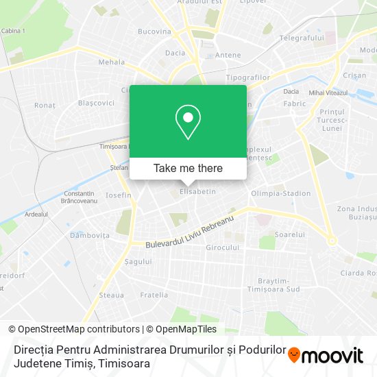 Direcția Pentru Administrarea Drumurilor și Podurilor Judetene Timiș map