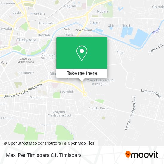 Maxi Pet Timisoara C1 map