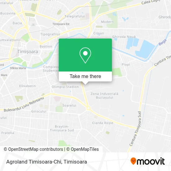 Agroland Timisoara-Chi map
