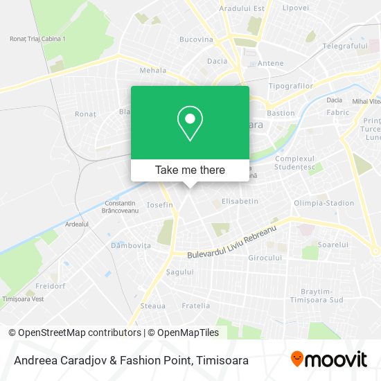 Andreea Caradjov & Fashion Point map