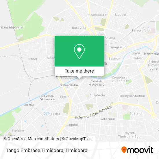 Tango Embrace Timisoara map