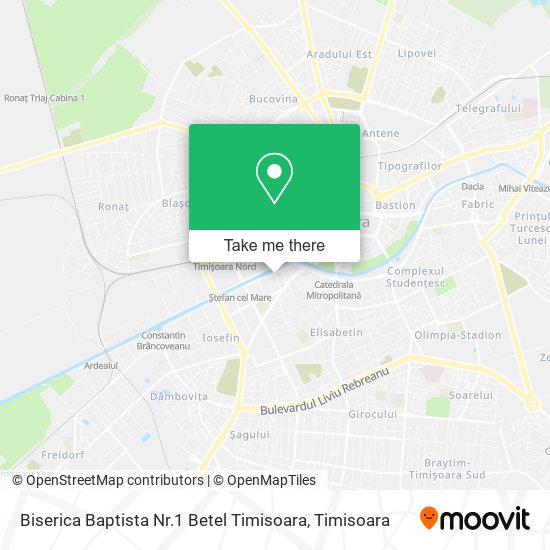 Biserica Baptista Nr.1 Betel Timisoara map