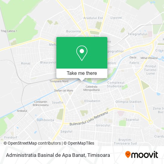 Administratia Basinal de Apa Banat map