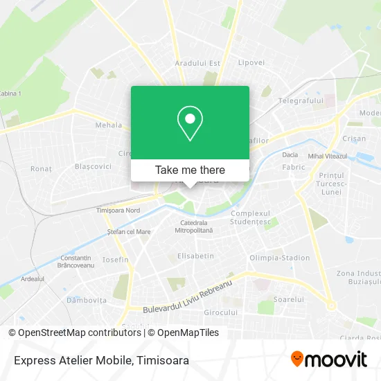 Express Atelier Mobile map