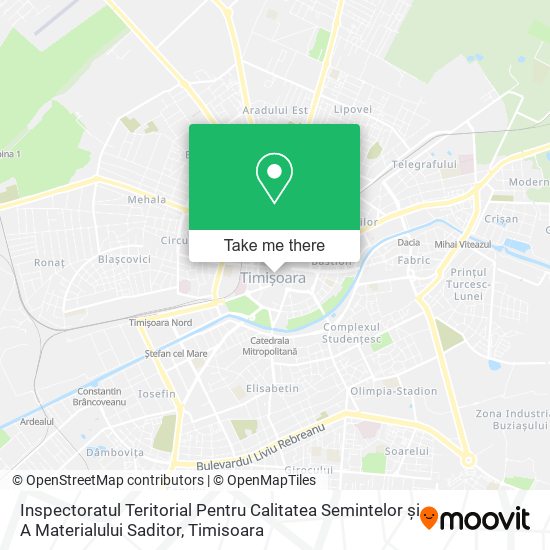 Inspectoratul Teritorial Pentru Calitatea Semintelor și A Materialului Saditor map