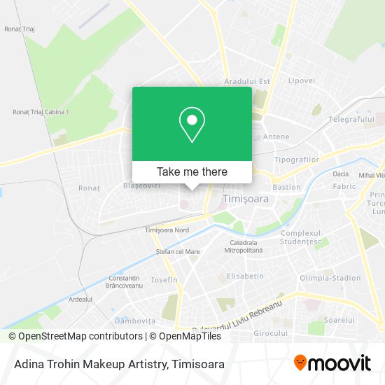 Adina Trohin Makeup Artistry map