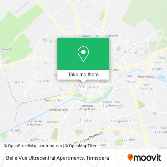 Belle Vue Ultracentral Apartments map