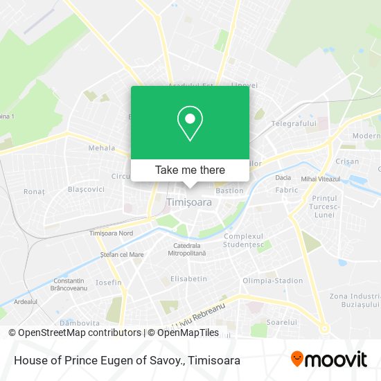 House of Prince Eugen of Savoy. map