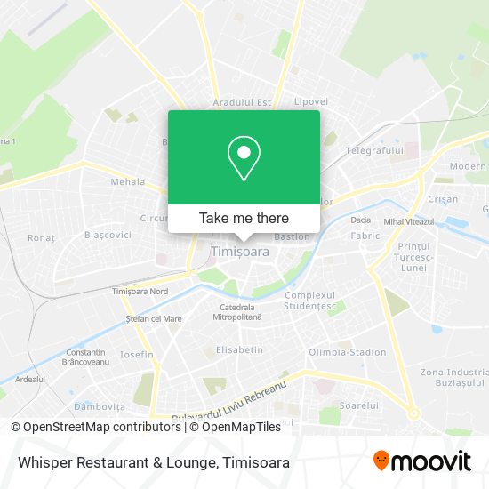 Whisper Restaurant & Lounge map