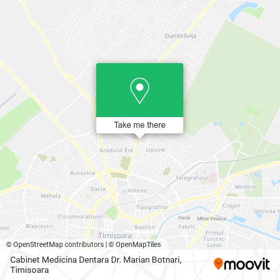 Cabinet Medicina Dentara Dr. Marian Botnari map