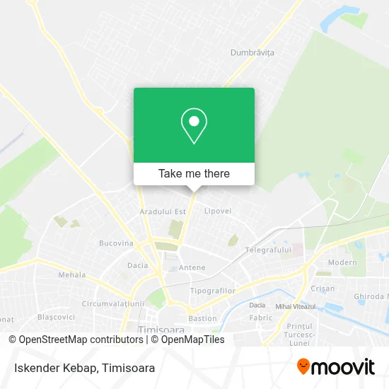 Iskender Kebap map