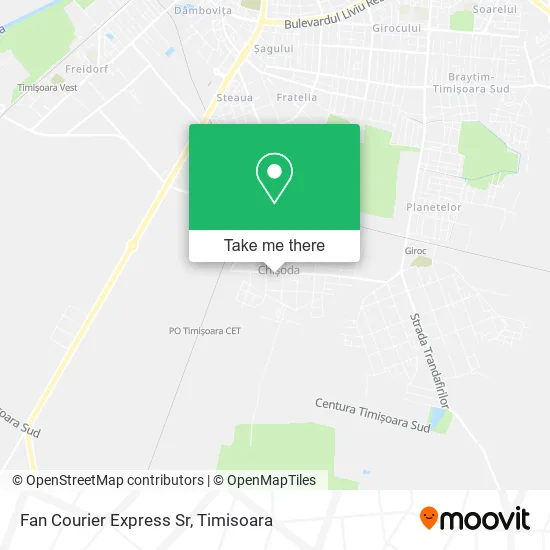 Fan Courier Express Sr map