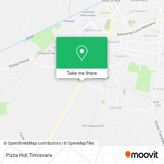 Pizza Hut map