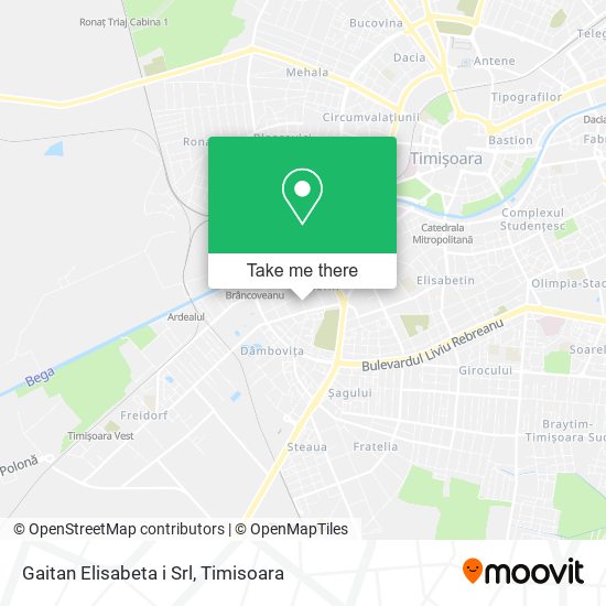 Gaitan Elisabeta i Srl map
