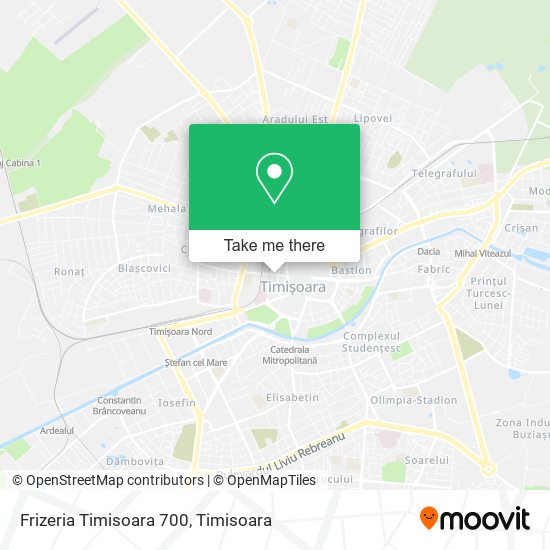 Frizeria Timisoara 700 map