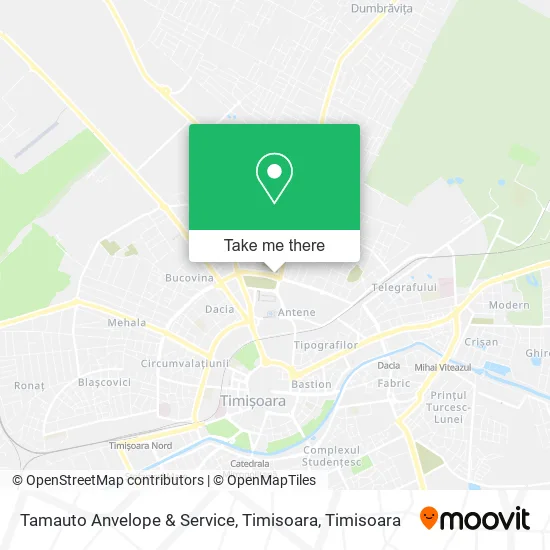Tamauto Anvelope & Service, Timisoara map